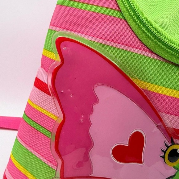 Sunny Patch Butterfly Mini Backpack Pink Green Striped Girls School Bag - Picture 2 of 8
